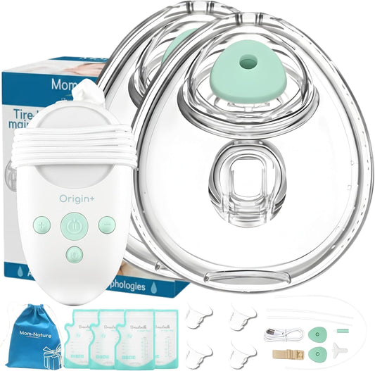 Tire Lait Electrique Mains Libres, Rechargeable, Doux et Adaptable Allaitement Tire Pour les Mamans, Portable et Tire Lait Silencieux